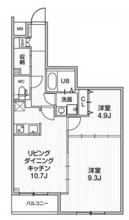 GENOVIA板橋本町Ⅲskygardenの物件間取画像